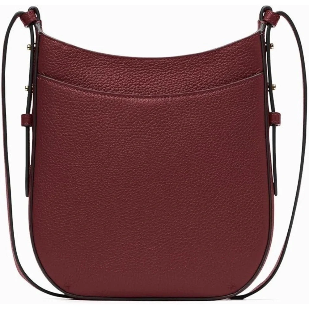 Kate Spade Leila Leather North Topzip Crossbody Blackberry Bag MSRP $329